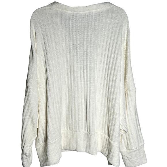 Any Body Long Sleeve Button Front Cardigan Sweater Women's Plus Size 3X Cream - Picture 3 of 7